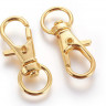 Купить Карабин для брелка 03 32,5*13*5мм золотистый (Iron) с доставкой по России