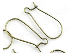 Швензы-петли №06 38*16*0,7мм античная бронза (Brass) (1 пара)