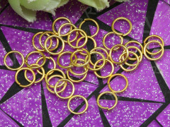 (СКИДКИ!!!) Колечки обычные 7*0,7мм золотистые (Iron) (100шт.)