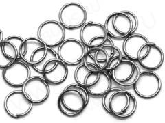 (СКИДКИ!!!) Колечки обычные 8*0,7мм чёрный никель (Iron) (100шт.)