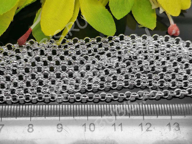 Цепочка I059 "Rolo" округлое звено 3*3мм цвет платины (Iron) (50см)