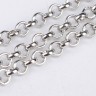 Купить Цепочка I059 "Rolo" округлое звено 3*3мм цвет платины (Iron) (50см) с доставкой по России