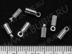 Концевик 016 9*3,3*3,3мм цвет платины (Brass) (10шт.)