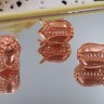 Купить 264 Шапочка ажурная 73 Тюльпанчик 11,5*9*8мм розовое золото (Milano LUX) (Brass) с доставкой по России
