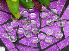 (СКИДКИ!!!) Кабошон стеклянный 29 Круг 6*6*2,5мм прозрачный (стекло) (10шт.)