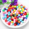 Купить Бусина округлая 24 Шар 6мм МИКС глянцевых непрозрачных (акрил) (50шт.) с доставкой по России