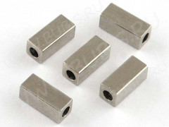 Бусина 213 Кирпичик Параллелепипед 7*3*3мм цвет платины (Хирургическая сталь)