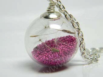 Пузырь стеклянный 47 Шар (2 отверстия) 25мм прозрачный (стекло)