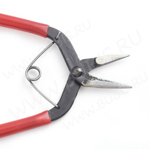 Тонкогубцы 32 утконосы без бороздок узкие 135мм красные (инструменты для бижутерии)