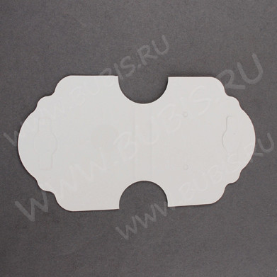 Этикетка 04 бирка Fashion Jewelry 100*55мм белая с серебристым рисунком (упаковка и хранение) (10шт)