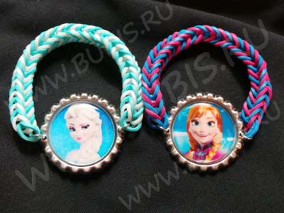 (РАСПРОДАЖА!!!) Набор для плетения браслетов 13 Loom Bands в пакете микс С КРАПИНКАМИ непрозрачный (Loom Bands) (260 резинок)
