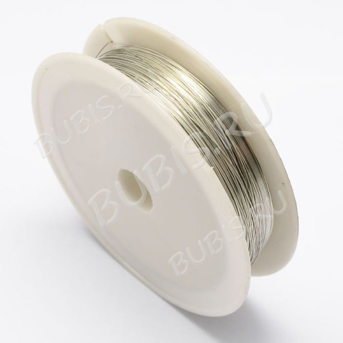 Проволока 19 толщина 0,4мм серебристая (Iron) (12м)