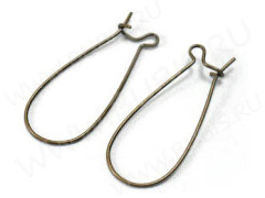 Швензы-петли №17 43*20*0,7мм античная бронза (Brass) (1 пара)