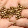 Купить (СКИДКИ!!!) Бусина 104 округлая тыковка 3,7*3,7*3мм античное золото-медные (литьё) (50шт.) с доставкой по России