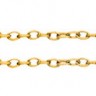 Купить Цепочка I029 с простым плетением звено 3*2мм золотистая (Iron) (50см) с доставкой по России