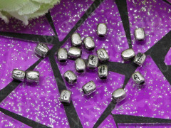 (СКИДКИ!!!) Бусина 030 Кирпичики 3*2,5*2,5мм античное серебро (литьё) (50шт.)