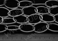 Цепочка I047 КРУПНОЕ звено 18*12мм цвет платины (Iron) (50см)