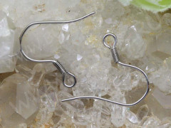 Швензы-крючки №041 18*17мм цвет платины (хирургическая сталь) (10 пар)