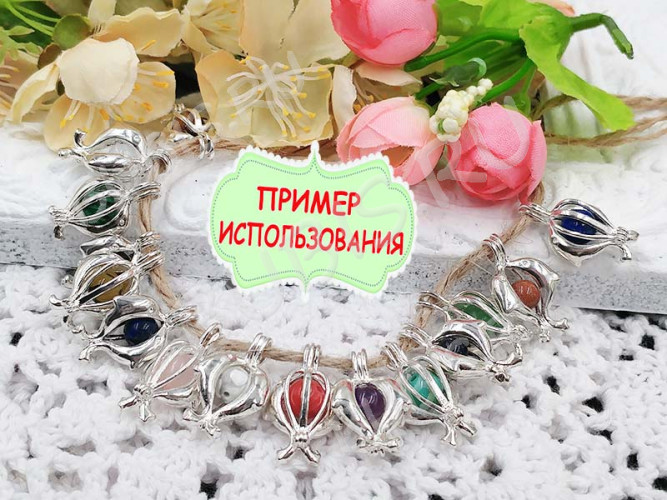 Бусина округлая 6мм Аметист тёмный с молочным натуральный (камни)