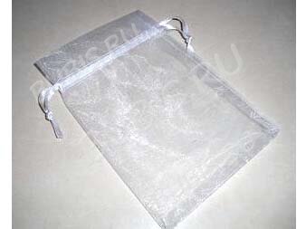 Мешочек органза 19 120*90мм светло-серый без рисунка (упаковка для украшений) (10шт)