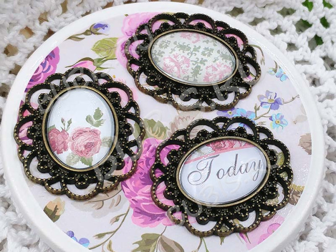 Кабошон стеклянный 02 Овал 25*18*6мм прозрачный (стекло)