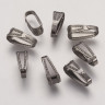 Купить Держатель кулона 019 скоба овальная 11*4,3*4,2мм чёрный никель (Brass) (20шт) с доставкой по России