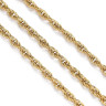 Купить Цепочка S95-G стальная канатная веревка 3мм золотистая (Хирургическая сталь)(50см) с доставкой по России
