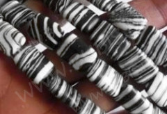 Бусина каменная Прямоугольник 01 18,5*13,5*5мм Турквенит чёрно-белый (камни)