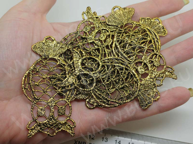 Подвеска Сова коннектор ажурный античное золото (литьё)