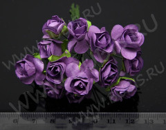 Цветок для декора 01 бумажный 70*10*10мм фиолетовый (декор)