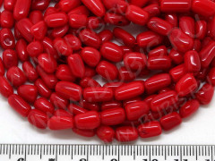 (ОПТ) Бусина каменная Бесформенная 05 6-10*3,5-5,5мм Коралл красный натуральный (камни) (НИТЬ)