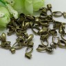 Купить Держатель кулона 025 гладкий 20*7*4мм античная бронза (Brass) с доставкой по России
