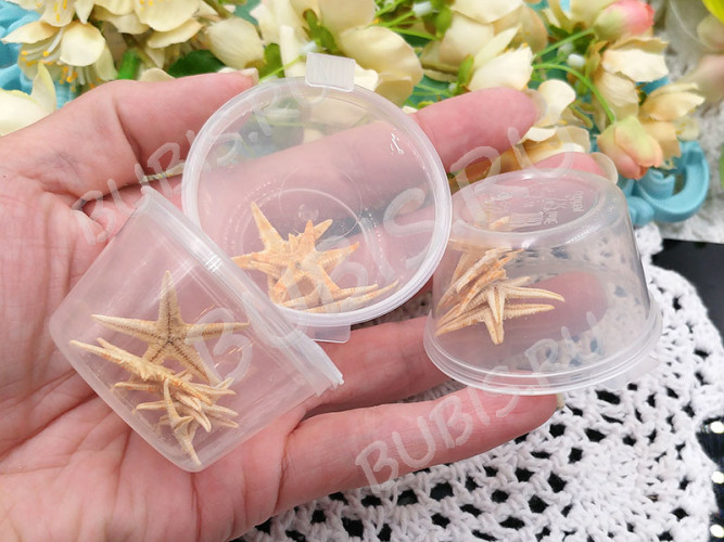 Наполнение для смолы и бутылочек 082 Морские звёзды микс прим.18-30мм натуральные (декор) (5шт.)