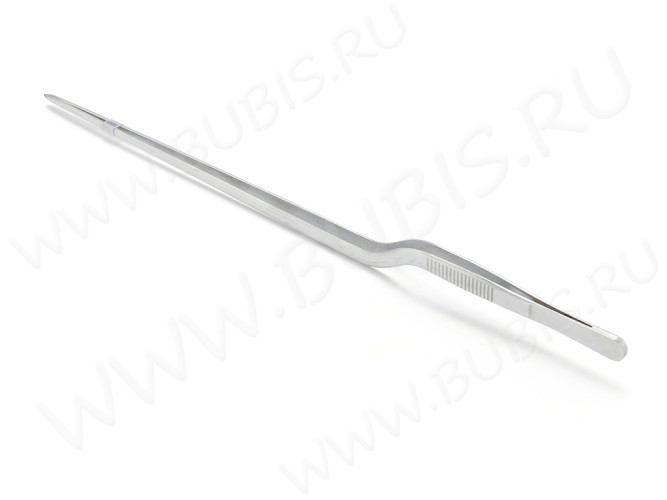 Пинцет 12 огромный 300мм цвет платины (Хирургическая сталь)(инструменты для бижутерии)