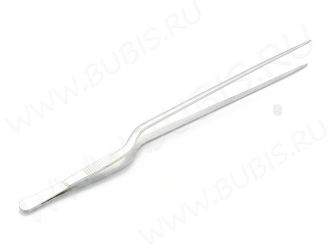 Пинцет 12 огромный 300мм цвет платины (Хирургическая сталь)(инструменты для бижутерии)