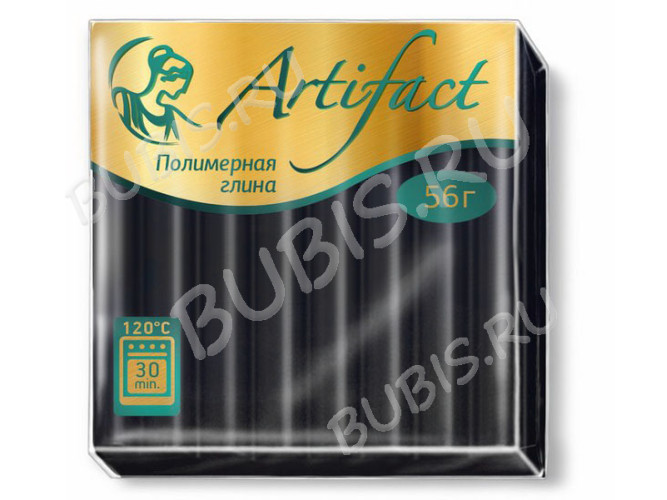 Полимерная глина Артефакт 191 черный классический 56г.