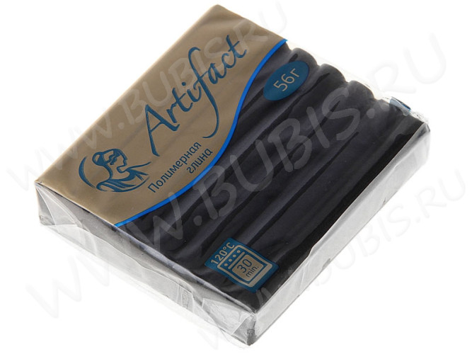 Полимерная глина Артефакт 191 черный классический 56г.