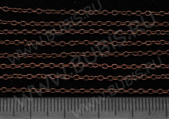 Цепочка C12 тонкая звено 2,0*1,5мм античная медь (Brass) (50см)