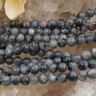 Купить (ОПТ) Бусина округлая 4мм Ларвикит (Лабрадорит Норвежский) натуральный (камни) (НИТЬ) с доставкой по России