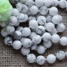 Купить (ОПТ) Бусина округлая 10мм Кахолонг белый (камни) (НИТЬ) с доставкой по России