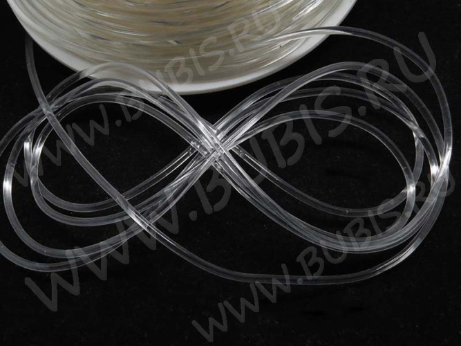 Силиконовый шнур 1,5мм прозрачный (1м)