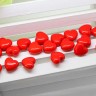 Купить Бусина Сердечко 10 3D 10*10*5,5мм красное непрозрачное (акрил) (20шт) с доставкой по России