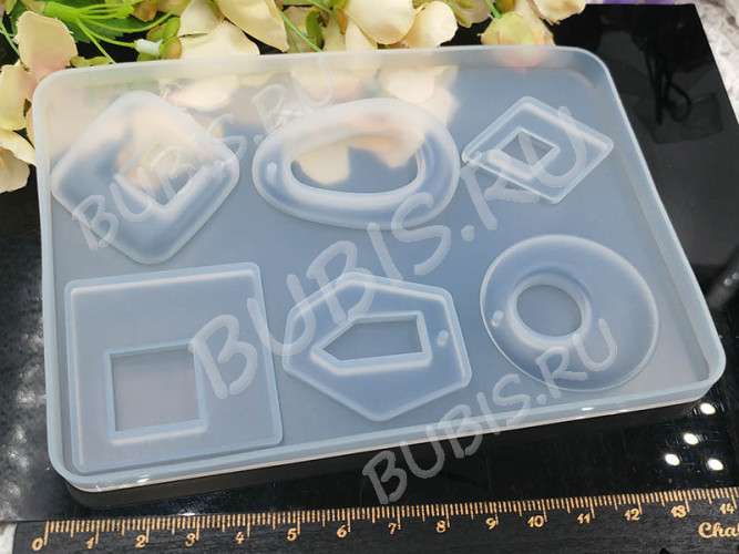 Молд 147 для эпоксидной смолы 142*96*8мм Подвески и Кулоны (силикон)