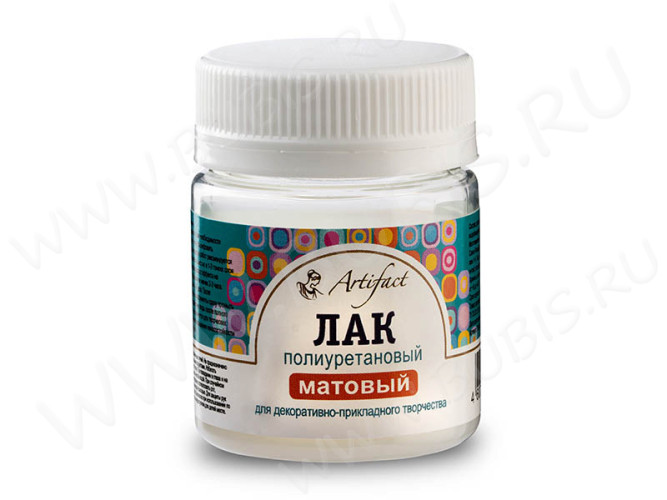 Лак Артефакт МАТОВЫЙ полиуретановый на водной основе (40мл)