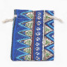 Мешочек холщовый 15 14*10см льняной с синими ромбиками (ткань) (упаковка для украшений) Купить Мешочек холщовый 15 14*10см льняной с синими ромбиками (ткань) (упаковка для украшений) с доставкой по России