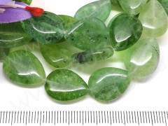 Бусина каменная Капля 21 17*12,5*4,5мм Пренит (камни)