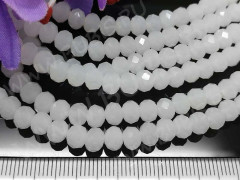 (СКИДКИ!!!) Бусина Абакус гранёный 6*6*4,5мм Хрусталь белый полупрозрачный (имитация Сваровски) (10шт.)