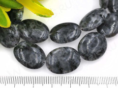 Бусина каменная Овал 62 20*15*6,5мм Ларвикит (Лабрадорит Норвежский) (камни)