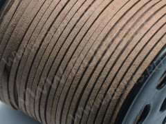 Замшевый шнур 03 плоский 3*1,5мм какао (1м)