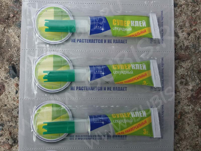 Клей 24 Супер ГЕЛЬ Секундный АДМ универсальный 3г (инструменты для бижутерии)